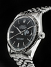 Rolex Datejust 36 Jubilee Bracelet Black Dial 1601 